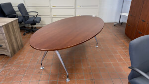 Veneer Oval Conference Table