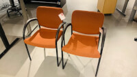 Allsteel  T-Slop Side chair  Burnt Orange
